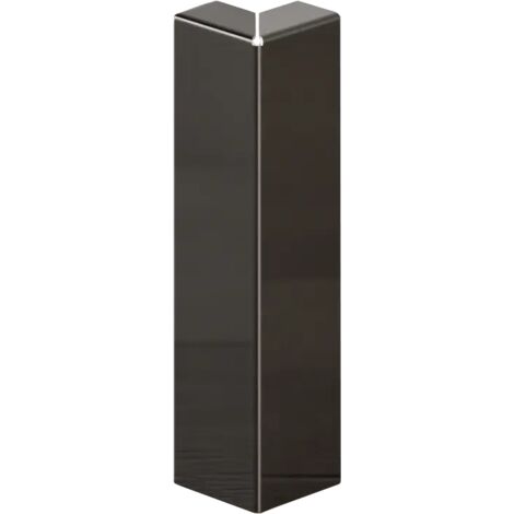 FCL Außenecke für FC Stahlsockel 8cm x 2cm x 1cm - schwarz poliert