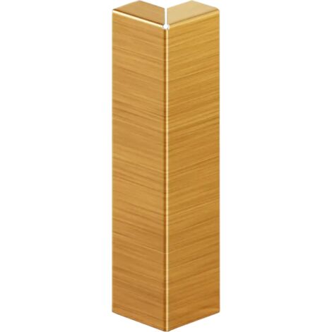 Ilcom FCL Außenecke für FC-Sockelleiste aus Edelstahl 60mm x 20mm x 10mm - Gold satiniert