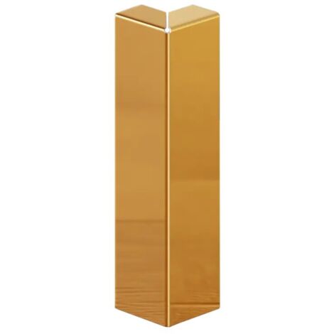 Ilcom FCL Außenecke für FC-Sockelleiste aus Edelstahl 60mm x 20mm x 10mm - Gold poliert