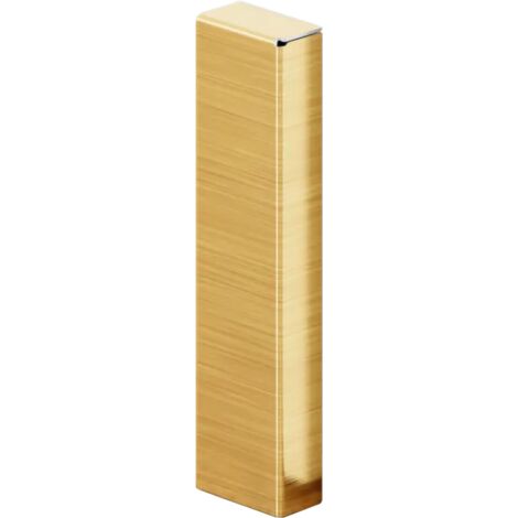 Ilcom rechter externer Anschluss FCEP für FC-Stahlsockelleiste 100mm x 17mm x 10mm  - Gold satiniert (1/5)