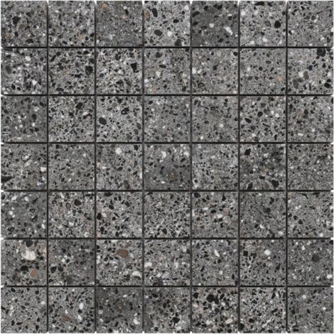 Ilcom Steinzeugmosaik auf Netz für Bad und Küche R9 29.2cm x 29.2cm - Multistone square