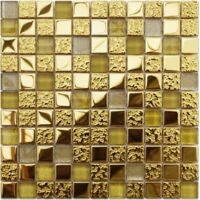 Glas-Mosaik für Badezimmer oder Küche 30 x 20 cm - EGYPTIAN GOLD