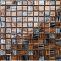 Mosaik für Bad Innenküche aus Glas 30 x 30 cm - Wild stripes