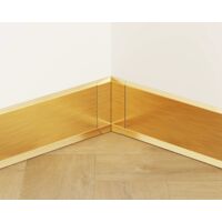 Innenecke FLI zusammenstellbar für Sockelleisten F 8cm x 3cm x 3cm - gold satiniert