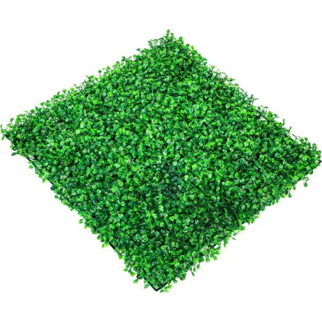 6 panneaux de haie artificielle 20"x20" anti-UV - Revêtement mural végétal 4 cm pour clôture d'intimité, décoration jardin intérieur/extérieur (1/5)