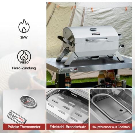 Grillrost Edelstahl Faltbar - Tragbarer Warmhalterost Für Camping & Picknick