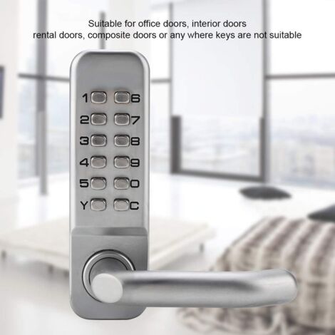 Gistuch Serratura e pomello codificati - resistenti alle intemperie - cromati