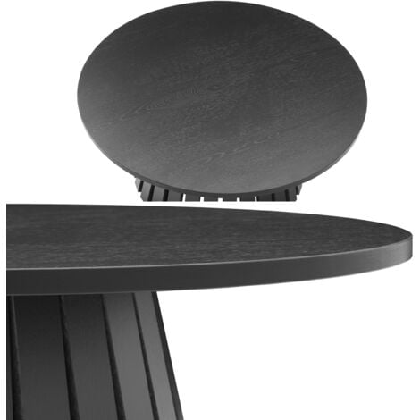 HAPPY GARDEN - Table basse ronde 80cm style scandinave noire LIV