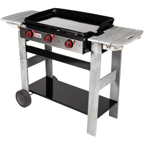 Plancha au gaz SAN SEBASTIAN 3 brûleurs 8kW