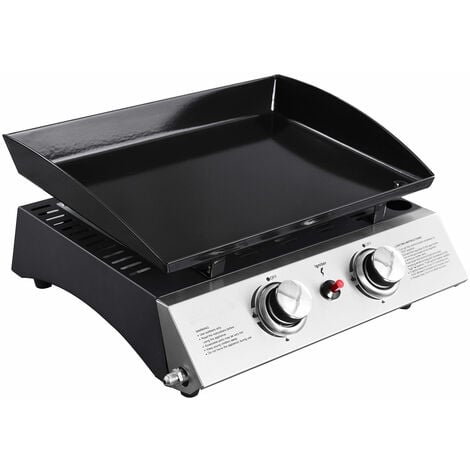 HAPPY GARDEN - Plancha au gaz MALA - 2 brûleurs 5kW
