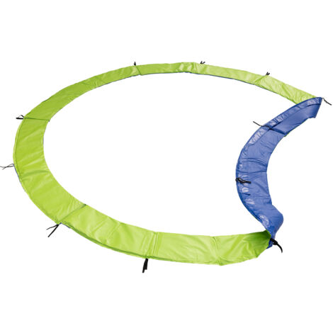 HAPPY GARDEN - Matelas de protection réversible pour trampoline Ø370cm PERTH - vert/bleu