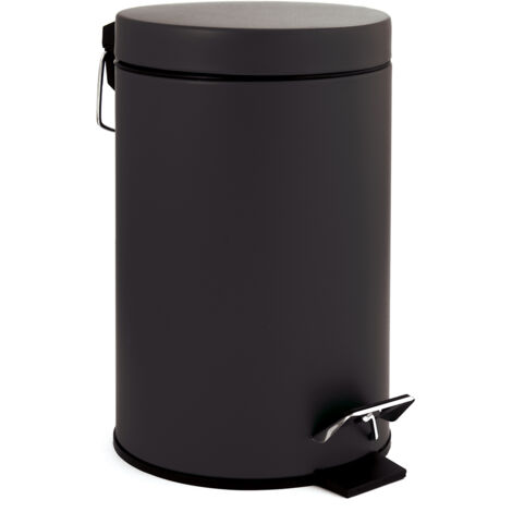 Poubelle salle de bain 3l lady noir (1/2)