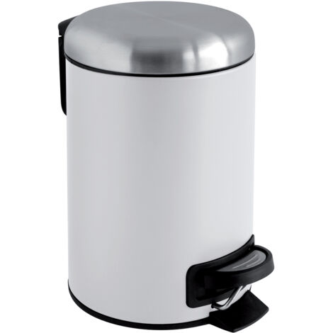 Poubelle salle de bain blanc alto (1/2)