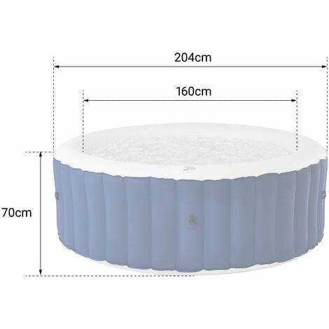 MSPA - Spa gonflable rond Ø204cm LITE - 6 places