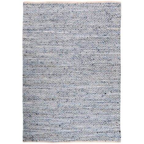 VIVARAISE - Tapis Atlas Cuir/Coton Recyclé - 160 x 230 cm (1/3)