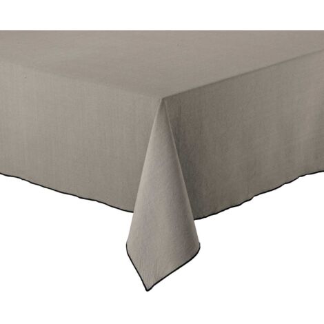 Nappe en coton recyclé Grace 170 x 300 cm Ombre (1/4)
