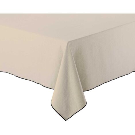 Nappe en coton recyclé Grace 170 x 300 cm Ficelle (1/3)