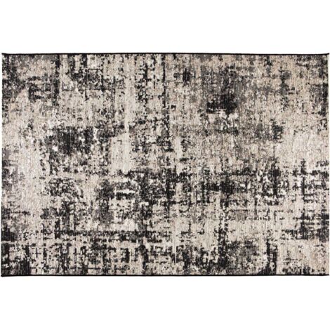 VIVARAISE - Tapis extérieur Vivaraise Catania - 100% Polypropylène Noir - 120 x 170 cm (1/4)