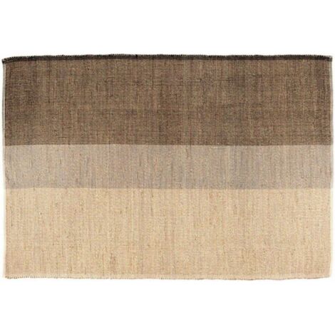 Tapis en jonc de mer Karan Carbone 160 x 230 cm