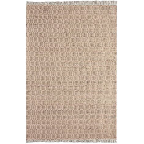 VIVARAISE - Tapis Priam en chanvre et coton - 160 x 230 cm - Naturel/Beige (1/2)