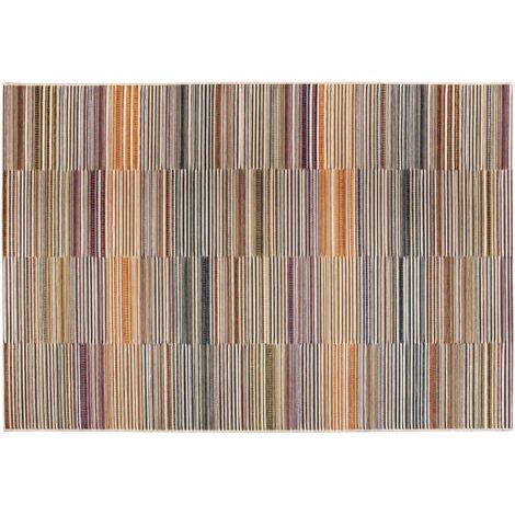 VIVARAISE - Tapis extérieur Vivaraise Bianca - Polypropylène 100% - Couleur Papaye - 120 x 170 cm (1/4)