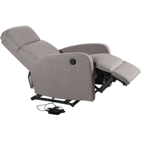 HAPPY GARDEN - Fauteuil électrique inclinable RELAX gris