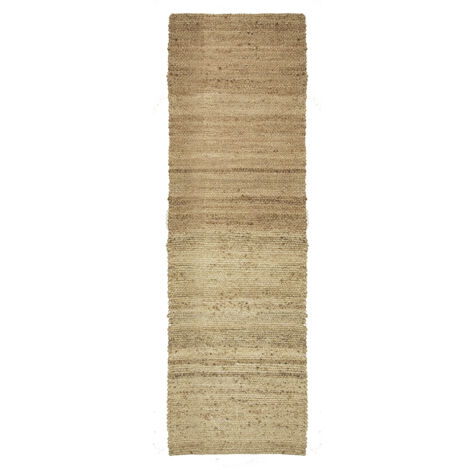 Tapis en jute naturelle Uni Jarod 200 x 60 cm (1/4)