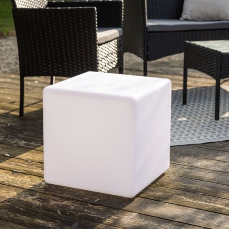 HAPPY GARDEN - Cube lumineux LED 40cm multicolore NAOS