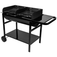 Barbecue au charbon deux foyers JUMBO