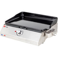 Somagic – Plancha électrique 2200W – Dimensions L 68 × l 48.5 × H 26 cm – Revêtement antiadhésif – Pour cuisson sans matière grasse