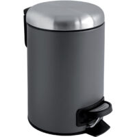 Poubelle salle de bain zinc alto