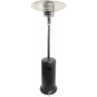Happy Garden – Parasol chauffant OSLO – Gaz 12kW – Acier inoxydable – Surface de chauffe 30m² – Système d'allumage piézo