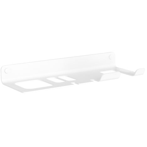 Lineabeta - Porta phon piastra e spazzole da muro Saeta bianco (1/2)