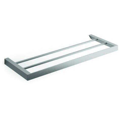 TASTOS Portasciugamani Ad Anello In Acciaio Inox Spazzolato 22,9 Cm - Bagno Moderno