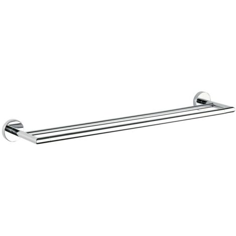 Inda - Porta asciugamani doppio Forum cromo lucido L.66,5 cm
