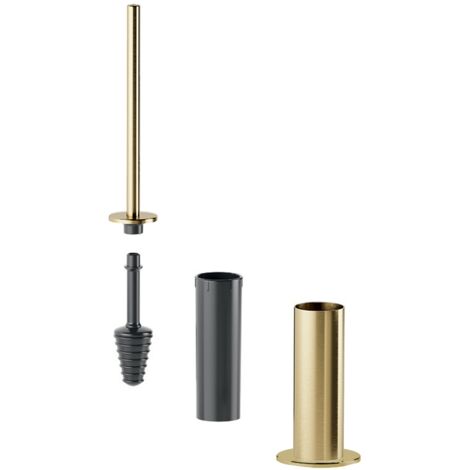 Miscelatore Per Lavabo A Muro Detroit Monocomando Oro Spazzolato - Foto 6