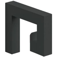 Lineabeta - Appendiabiti a G Grela in acciaio nero opaco