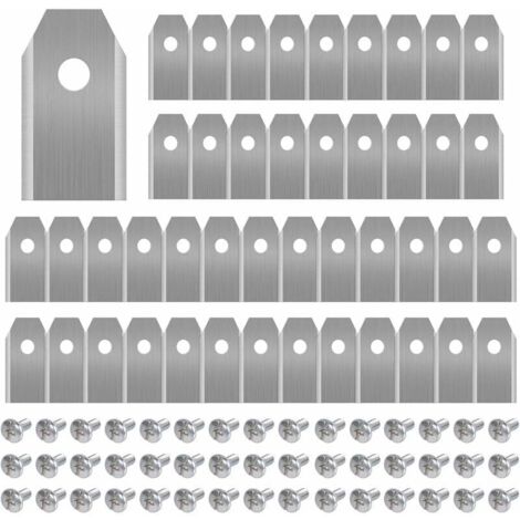 12x Titan-Ersatzmesser Für Mähroboter (Husqvarna, Gardena) – 43mm, 0,75mm, Inkl. Schrauben