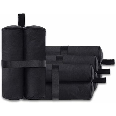 Baldachin-Zelt Gewichtssäcke – 4er Set, Schwarz, Wasserabweisend, Für Wind & Wetter