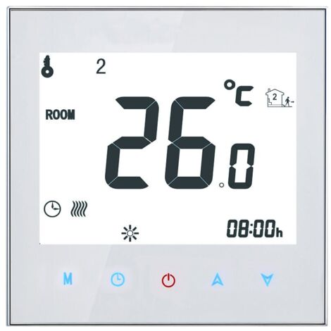 Zerodis Programmierbarer Thermostat 16A | Digitaler LCD Heizungsregler | 6-Zeiten Programmierung Für Raumtemperatur