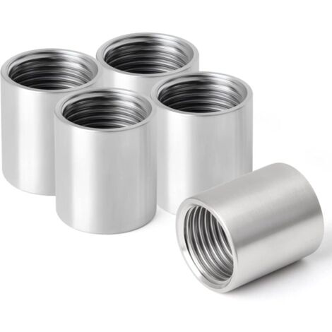 QWORK EMT-Rohrverschraubungen 1/2 Zoll – 90° Inneneck-Zugwinkel, Zink, 10 Stück, Silber