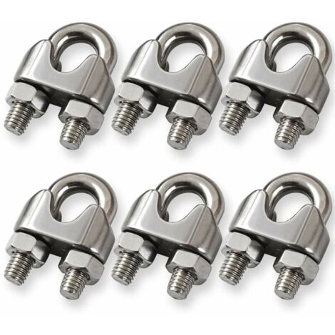Edelstahl-Kabelklemmen 63 Mm – 10 Stück, Gummigepolstert, R-Form | Für Rohre Bis 63 Mm Außendurchmesser