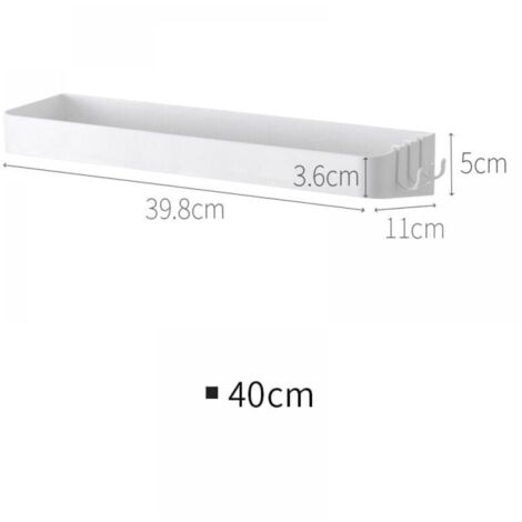 EYMPEU Wandregal Set 2-teilig - Duschablage Ohne Bohren Mit 8 Haken