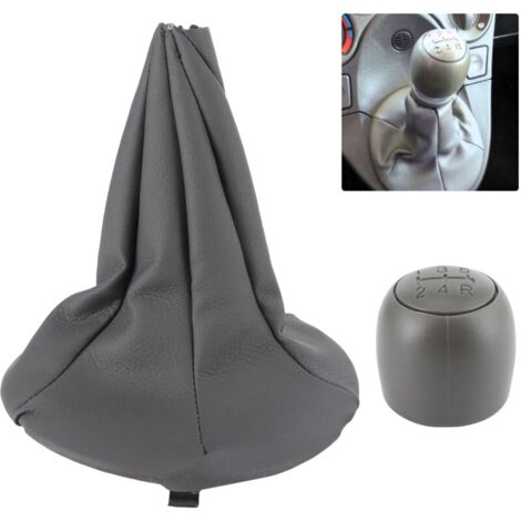 FUANA Schaltknauf Leder Für Honda Jazz 2009-2015 - Manueller 5-Gang