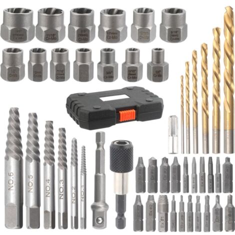 5-teiliges Easy Out Set - Schraubenausdreher Für Gebrochene Bolzen