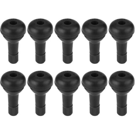 10 Stück TR415 Reifenventile Auto - Gummi Snap-in Ventilschäfte Schwarz