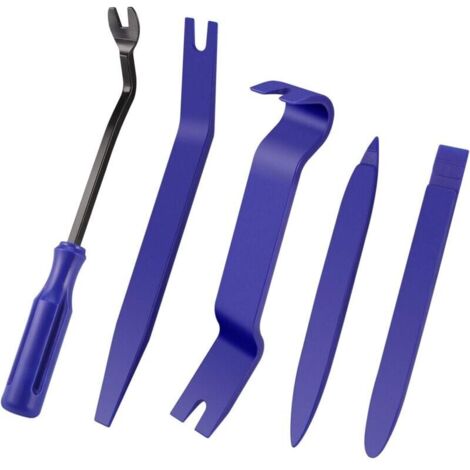 Kit Dépose Garniture Auto - Pinces à Clip En Acier, Leviers Plastique - Pour Démontage Planche De Bord, Autoradio