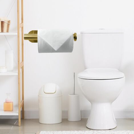 Selbstklebender Toilettenpapierhalter Aus Edelstahl – Mattschwarz, 3M-Klebeband, Kein Bohren Nötig