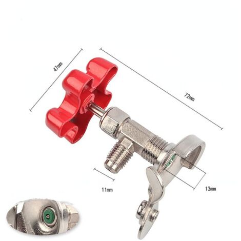 SALALIS Vanne De Réfrigérant Adaptateur De Charge De Fluorure De Soupape De Commande De