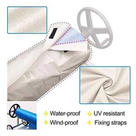 Bâche De Piscine Rectangulaire Imperméable Oxford 210D - 400 X 211 Cm, Protection UV, Anti-poussière - 2